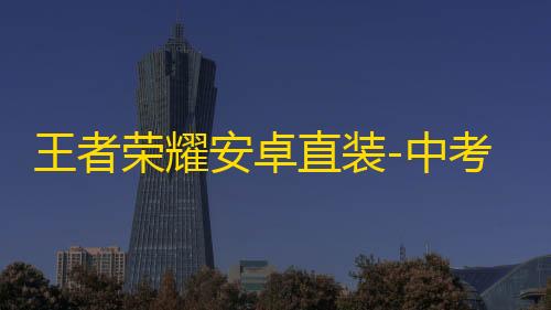 王者荣耀安卓直装-中考状元辅助